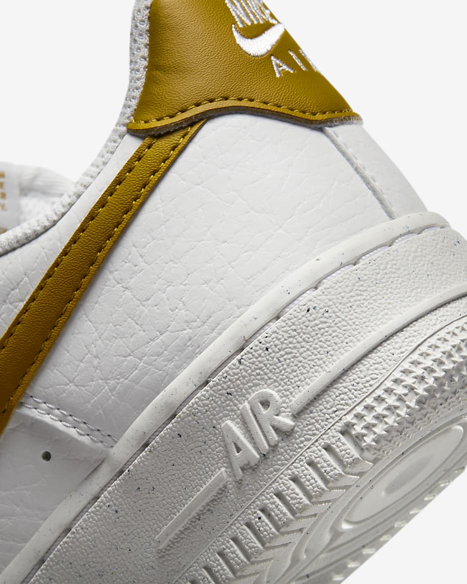 Air force 1 white yellow swoosh online